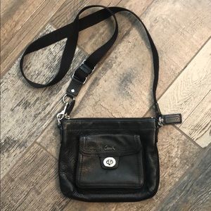 Authentic black coach cross body
